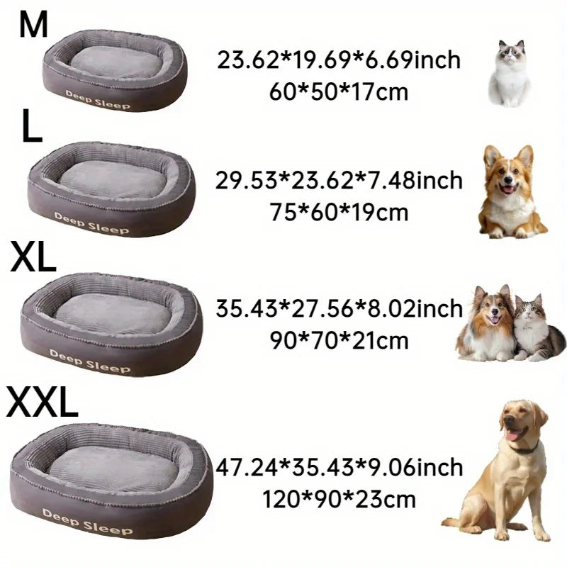 Pet Bed Round Dog Bed With Washable Cover