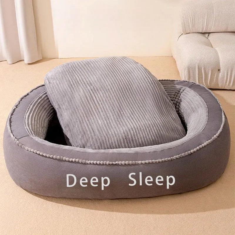 Pet Bed Round Dog Bed With Washable Cover