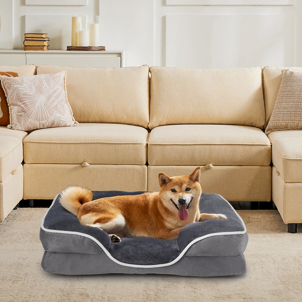 Memory Foam Pet Bed for Small Dogs & Cats, Orthopedic Dog Bed