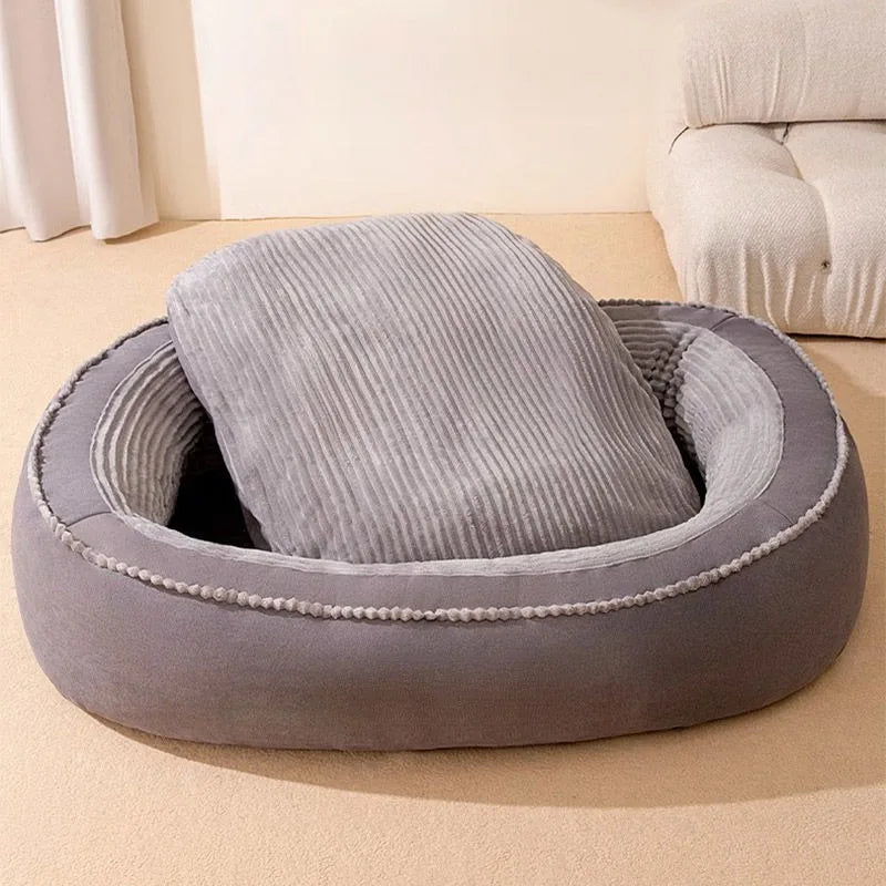 Pet Bed Round Dog Bed With Washable Cover