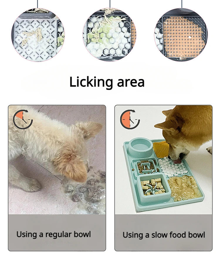 Slow Feeding Bowl, Dog Licking Pad