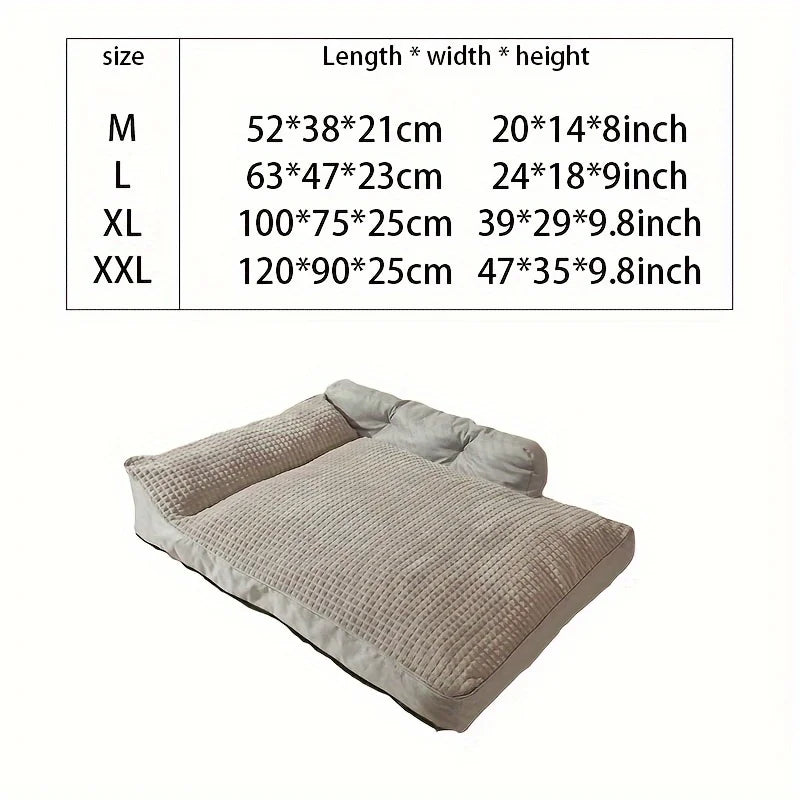 Pet Bed, Non-Slip Pet Sofa, washable cover